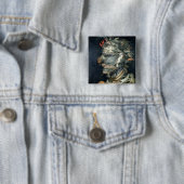 、(キャンバスの油)、Arcimboldo、ジウゼッペ水をまいて下さい 缶バッジ (インサイチュ)