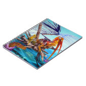 キャンバスの絵画のノートの遠くにな油を飛ばす時間 ノートブック (左側)