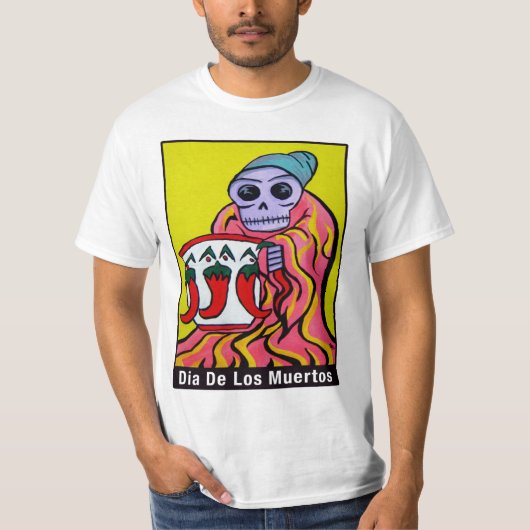 キャンバスの老婦人1アクリル Tシャツ (正面)