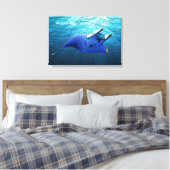 キャンバスの魚包まれたのイメージ キャンバスプリント (インサイチュ (寝室))
