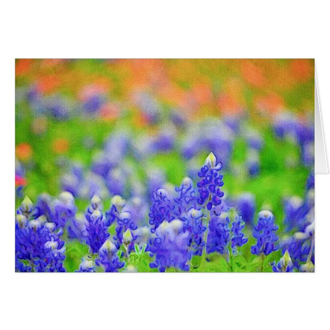 キャンバスのBluebonnet (正面横)