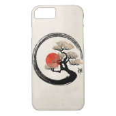 キャンバスのEnsoの円そして盆栽の木 Case-Mate iPhoneケース (裏面)