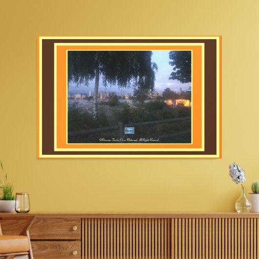 キャンバスまたはBrn（水前面107）RFPMDesigns ©️ 2019/24 キャンバスプリント (インサイチュ (リビング))