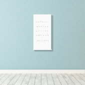 キャンバスアメリカ手話アルファベット番号 キャンバスプリント (インサイチュ (ウッドフロア))