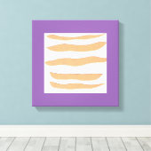 キャンバスアートとタイガーストライプズ キャンバスプリント (インサイチュ (ウッドフロア))