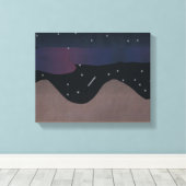 キャンバスアートオブナイトタイムスカイズ キャンバスプリント (インサイチュ (ウッドフロア))