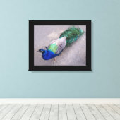 キャンバスアートピーコック キャンバスプリント (インサイチュ (ウッドフロア))