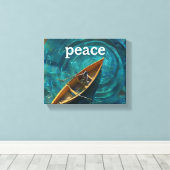 キャンバスアートプリントされた警告 キャンバスプリント (インサイチュ (ウッドフロア))