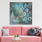 キャンバスアートプリントピーコック キャンバスプリント (インサイチュ (リビング))