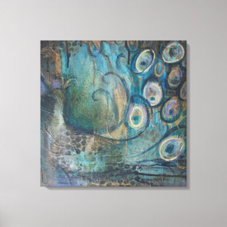 キャンバスアートプリントピーコック キャンバスプリント