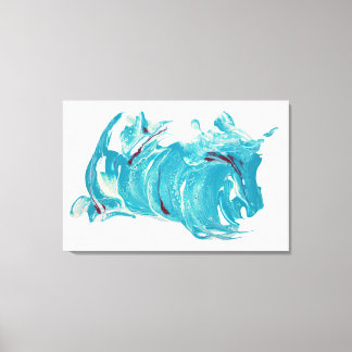 キャンバスアートプリントランニング- 「風と共に生きる」 キャンバスプリント