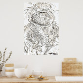 キャンバスアートプリント&ポスター – FLAMBOYANT MAN ART ポスター (キッチン)