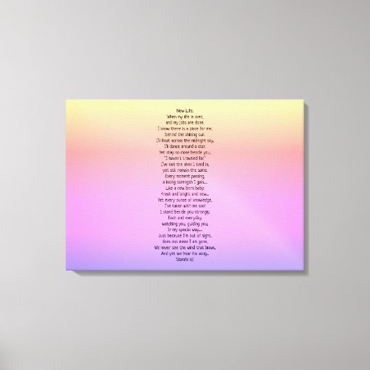 キャンバスアート及びデザインスタイル キャンバスプリント (正面)