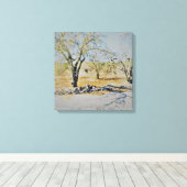 キャンバスアート及びデザイン壁 キャンバスプリント (インサイチュ (ウッドフロア))