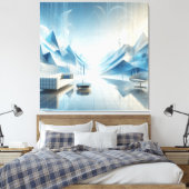 キャンバスアート – ノルディックボイド (インサイチュ (寝室))