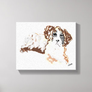 キャンバスアート：パピボクサーの愛 キャンバスプリント