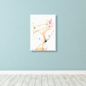 キャンバスアート – プリンセスキツネ子供部屋 (インサイチュ (ウッドフロア))