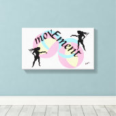 キャンバスアート：動き キャンバスプリント (インサイチュ (ウッドフロア))