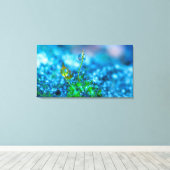 キャンバスアート – 水滴の草 (インサイチュ (ウッドフロア))