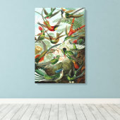 キャンバスアーンストハイケルトロチリズハミングバード キャンバスプリント (インサイチュ (ウッドフロア))