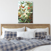 キャンバスアーンストハイケルトロチリズハミングバード キャンバスプリント (インサイチュ (寝室))