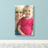 キャンバスウォールアートのファミリーフォト キャンバスプリント (インサイチュ (ウッドフロア))