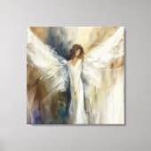 キャンバスウォールアートプリント抽象芸術エンジェルインニュートラル キャンバスプリント (正面)