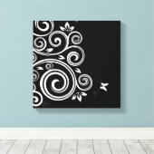 キャンバスウォールアート – アールデコ旋回 キャンバスプリント (インサイチュ (ウッドフロア))