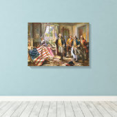 キャンバスオールドグローリーパーシーモランの誕生 キャンバスプリント (インサイチュ (ウッドフロア))