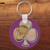 キャンバスクローバー キーホルダー (正面)