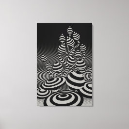 キャンバスジオメトリ魔法グレー キャンバスプリント