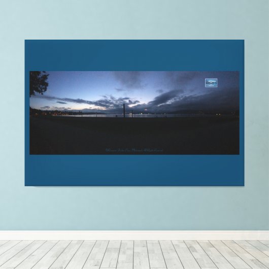 キャンバスティール(緑がかった色)(水辺117) RFPMDesigns ©️ 2019/24 キャンバスプリント (インサイチュ (ウッドフロア))