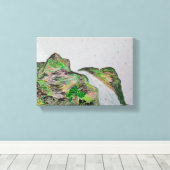 キャンバスパステルオイルペインティング キャンバスプリント (インサイチュ (ウッドフロア))