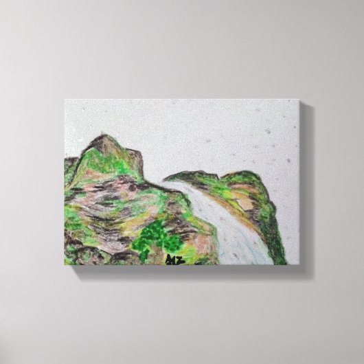 キャンバスパステルオイルペインティング キャンバスプリント (正面)