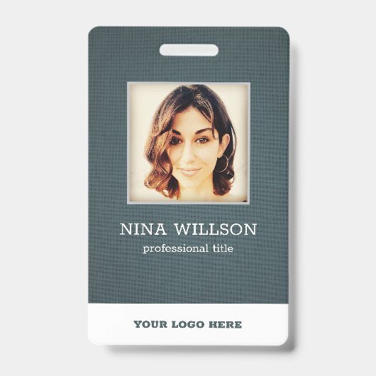 キャンバスフォトビジネスIDバッジ バッジ (正面)