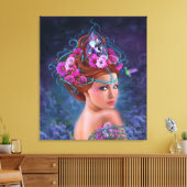 キャンバスフラワークイーン キャンバスプリント (インサイチュ (リビング))