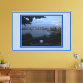 キャンバスブルー（水辺111） RFPMDesigns ©️ 2019/24 キャンバスプリント (インサイチュ (リビング))