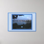 キャンバスブルー（水辺111） RFPMDesigns ©️ 2019/24 キャンバスプリント (正面)