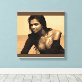 キャンバスプリントインディアンボリウッドシネマフィルム美しい キャンバスプリント (インサイチュ (ウッドフロア))