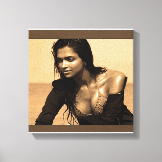 キャンバスプリントインディアンボリウッドシネマフィルム美しい キャンバスプリント (正面)