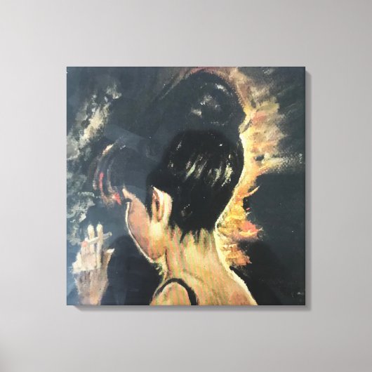 キャンバスプリントオリジナル油絵。 キャンバスプリント (正面)