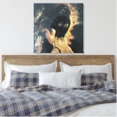 キャンバスプリントオリジナル油絵。 キャンバスプリント (インサイチュ (寝室))