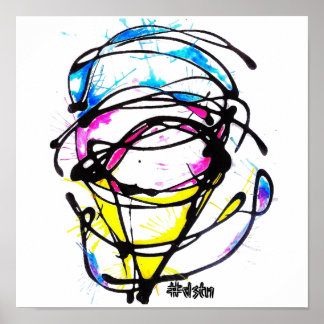 キャンバスプリントケーキデザイン ポスター