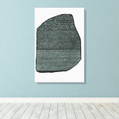 キャンバスプリントロゼッタストーンエジプト象形文字 キャンバスプリント (インサイチュ (ウッドフロア))