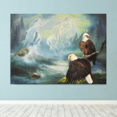 キャンバスプリント先住民アメリカンスピリットライダー キャンバスプリント (インサイチュ (ウッドフロア))