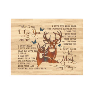 キャンバスプリント私は家族のための最もギフトあなたを愛する メタルプリント