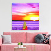 キャンバスプリント – ここで待っている (インサイチュ (リビング))