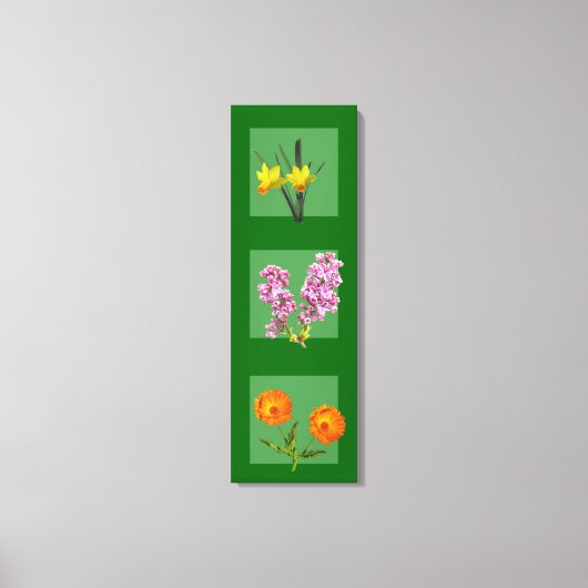 キャンバスプリント – ボタニカルトリプチ (正面)