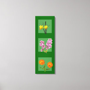 キャンバスプリント – ボタニカルトリプチ