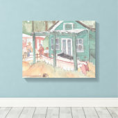 キャンバスプリント「水彩画/クリスタルコーブ キャンバスプリント (インサイチュ (ウッドフロア))